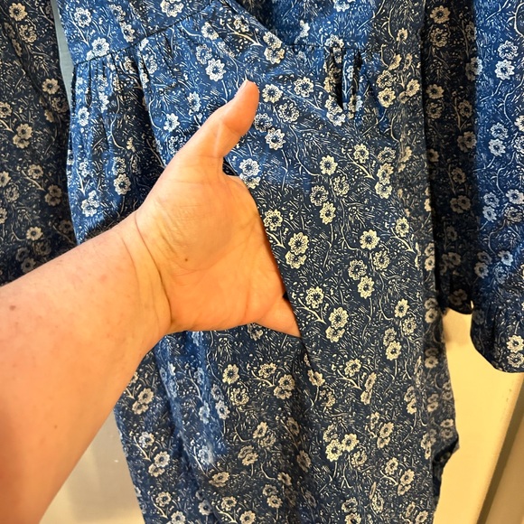 Batsheva X Laura Ashley Blue Floral Mini Dress Size 2 - Picture 5 of 7